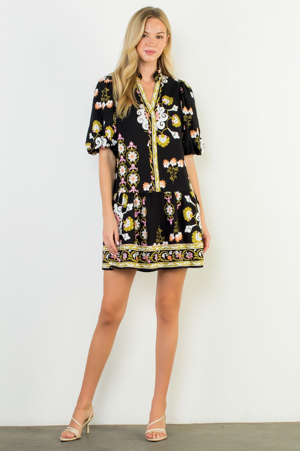 Printed Dress with Pockets