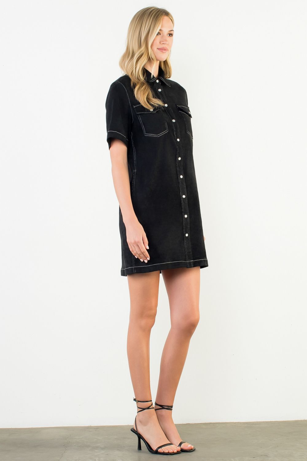 WESTERN FAUX SUEDE DRESS