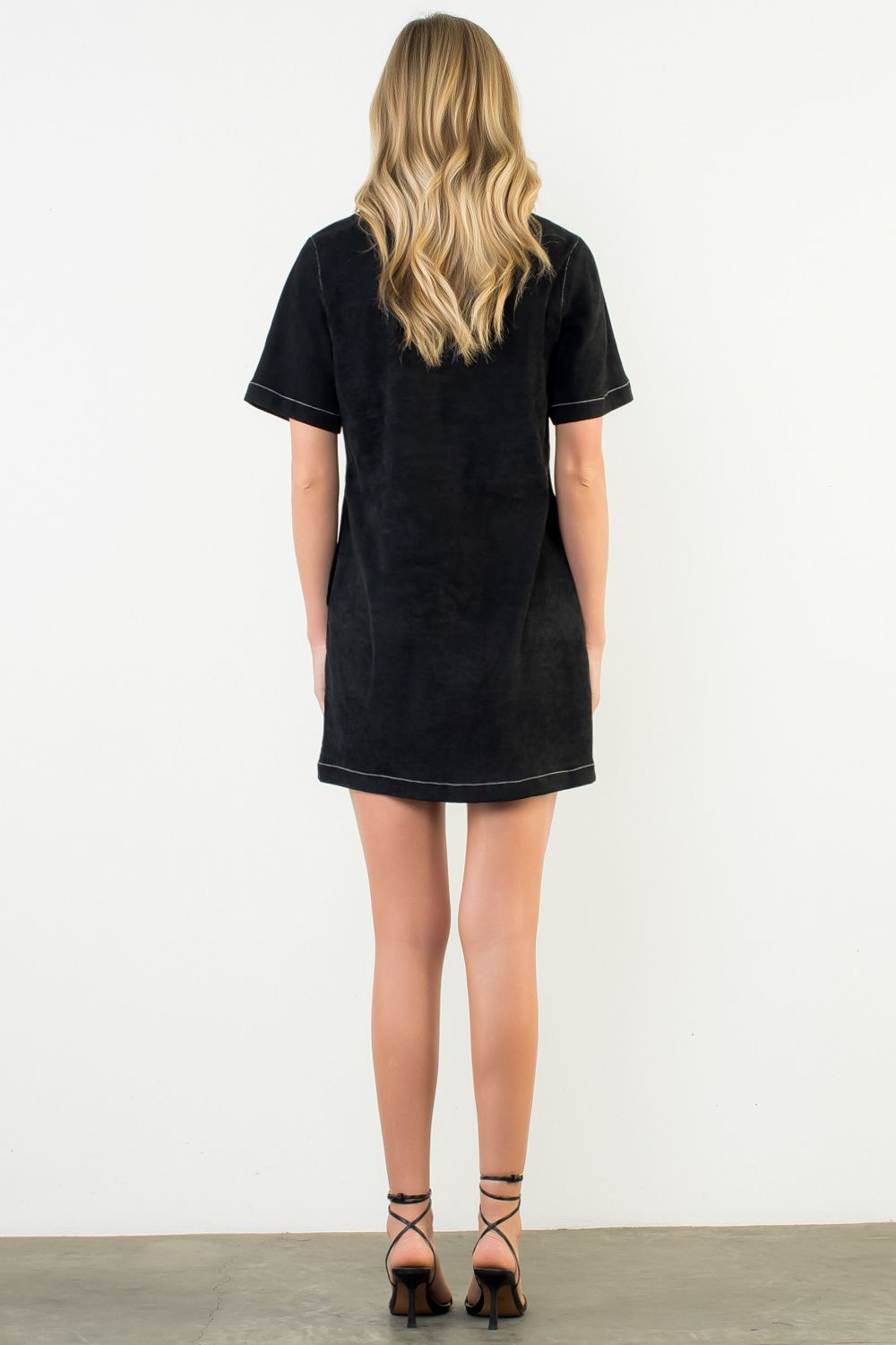 WESTERN FAUX SUEDE DRESS