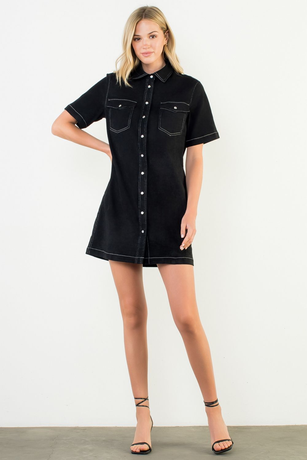 WESTERN FAUX SUEDE DRESS