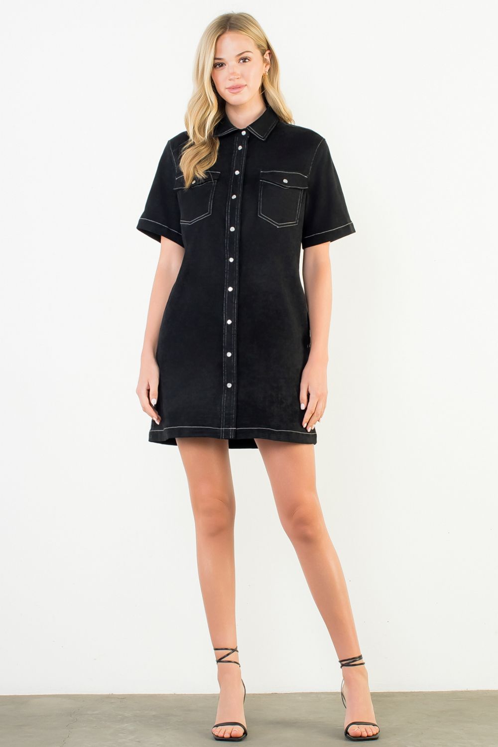 WESTERN FAUX SUEDE DRESS