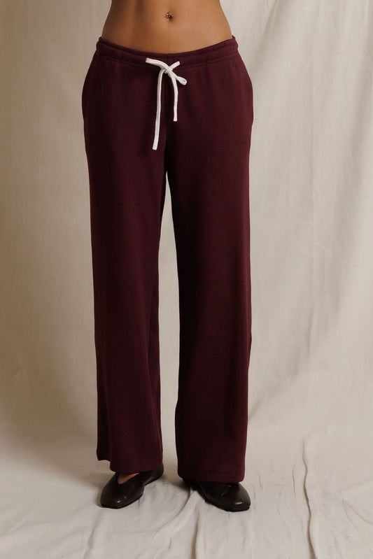 ZADIE SWEATPANTS - CHERRY LACQUER