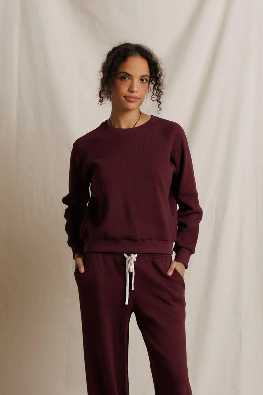 ZOE SWEATSHIRT - CHERRY LACQUER